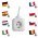 EMOS H�l�zati eloszt� kocka, 4 aljzat, 2 USB, 1.9m, SCHUKO feh�r
