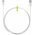 Goobay 12W Dual USB-A h�l�zati adapter Apple Lightning k�bellel 1m feh�r