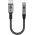 Goobay Textile Cable USB-C-3,5mm AUX jack �talak�t� 3-p�lus� sztere�