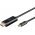 Goobay USB-C-HDMI k�bel 2m fekete 4K@60Hz 18Gbit/s USB3.1