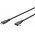 Goobay USB-C k�bel 90� 3m 60W 3A 5Gbit/s Power Delivery fekete