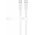 Goobay Silicone Cable Crystal Lagoon 2x USB-C szilikonk�bel 1,5m 60W 3A feh�r/t�rkiz
