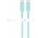 Goobay Silicone Cable Coral Crush 2db/csomag USB-C 1,5m 60W 3A t�rkiz,pink