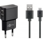 Goobay-Micro-USB-tlt-kszlet-2-4A--2-USB-porttal-s-USB-kbellel-1m