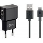 USB-C-tltkszlet-2-4-A--tpegysg-2-USB-porttal-s-USB-Type-C-1m-es-kbellel--fekete-