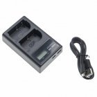 Helyettes�t�-dupla-USB-akkumul�tor-t�lt�--kijelz�vel-Canon-BP-511