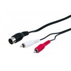 Audio-kbel-5-plus-DIN-csatlakoz->-Stereo-RCA-apa--1.5m