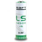 SAFT-lithium-elem-t�pus-LS14500---AA--R6-3-6V-2-6Ah--Li-SOCl2-