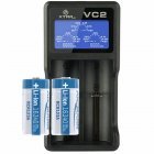 CR123A-Akkumul�tor-szett-3-7V-760mAh-2db-csomag-USB-LCD-t�lt�-0-5A-Li-Ion